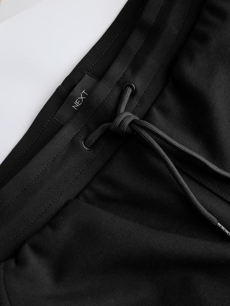 Black Premium Tapered Jersey Joggers - Image 6 of 6 Black Premium Tapered Jersey Joggers - Image 6 of 6