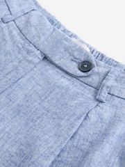 Navy Linen Rich Boy Shorts - Image 7 of 7