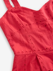 Красный - Бретели Brodery широкие 100% хлопок комбинезон - Image 5 of 6