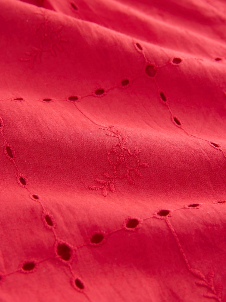 Красный - Бретели Brodery широкие 100% хлопок комбинезон - Image 6 of 6
