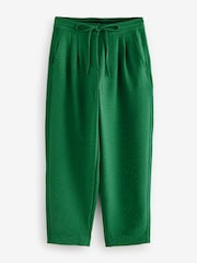 Bright Green Barrel Leg Crepe Trousers - Image 6 of 10