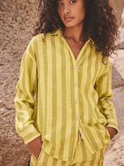 Yellow Long Sleeve Striped Shirt - Image 1 of 7