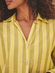 Yellow Long Sleeve Striped Shirt - Image 4 of 7