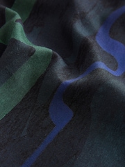 Navy Long Sleeved Shirt With Linen - Image 7 of 7