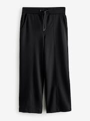 Schwarz - Premium-Jersey-Jogginghose mit weitem Bein - Bild 5 von 7