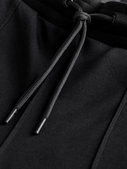 Schwarz - Premium-Jersey-Jogginghose mit weitem Bein - Bild 6 von 7