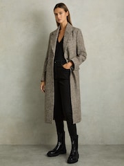 Reiss Black Sophie Leather Zip-Front Ankle Boots - Image 2 of 5