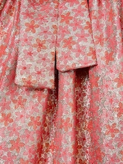 Reiss Pink Leomie 4-9 yrs Floral Fil-Coupé Dress - Image 4 of 4