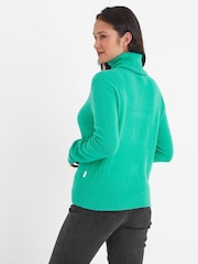 Tog 24 Green Womens Jesmin Knitted Jade Jumper - Image 3 of 5