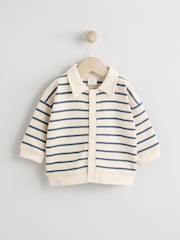 Темно-синий/белый - Трикотажная куртка младенец (0мес. -2лет) - Image 1 of 6
