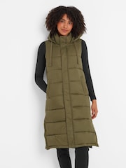 Tog 24 Green Newall Long Padded Gilet - Image 2 of 7