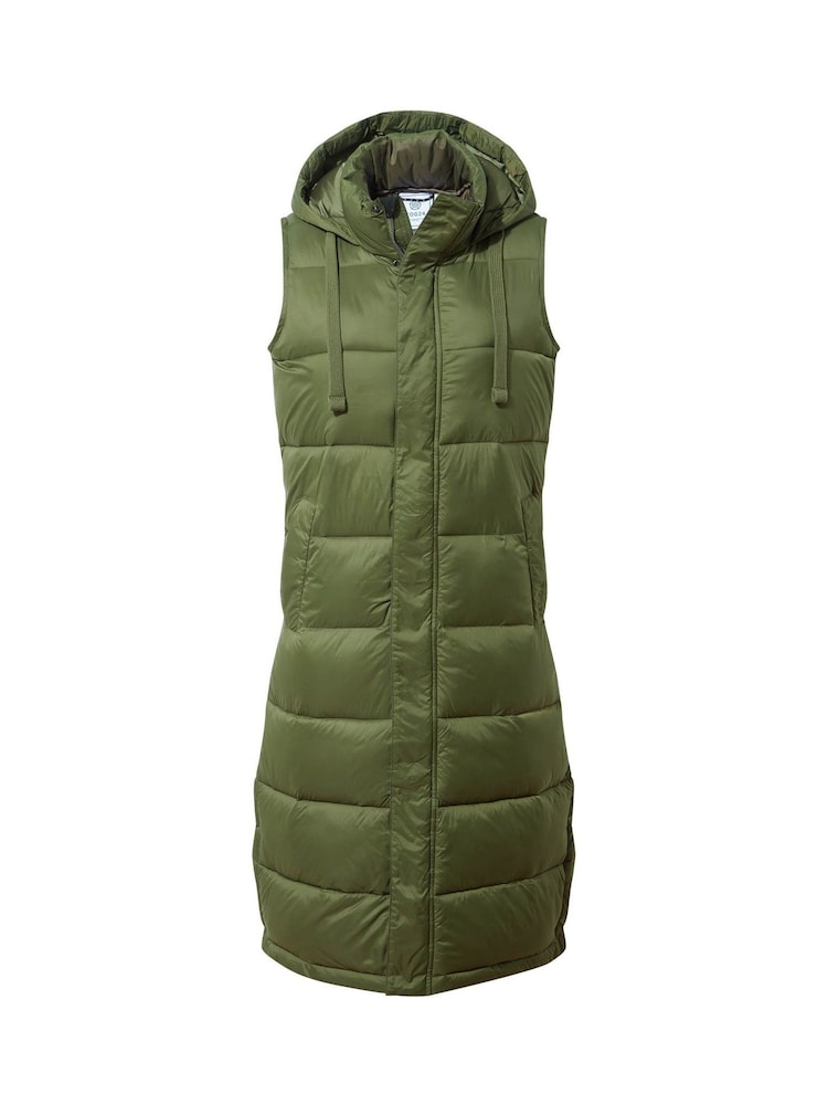 Tog 24 Green Newall Long Padded Gilet - Image 7 of 7