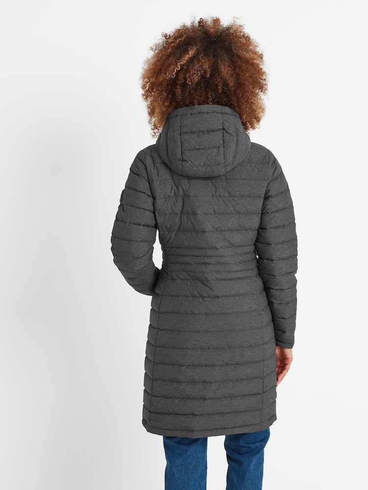Tog 24 Grey Nanton Womens Long Down Jacket - Image 2 of 5