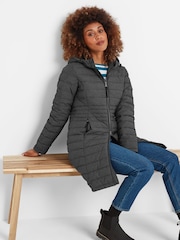 Tog 24 Grey Nanton Womens Long Down Jacket - Image 3 of 5