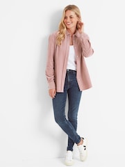 Tog 24 Pink Womens Harby Long Sleeve Faded 100% Cotton Shirt - Image 2 of 6