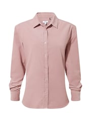 Tog 24 Pink Womens Harby Long Sleeve Faded 100% Cotton Shirt - Image 6 of 6