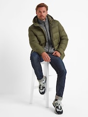 Tog 24 Green Maloney Hooded Padded Coat Jacket - Image 2 of 6
