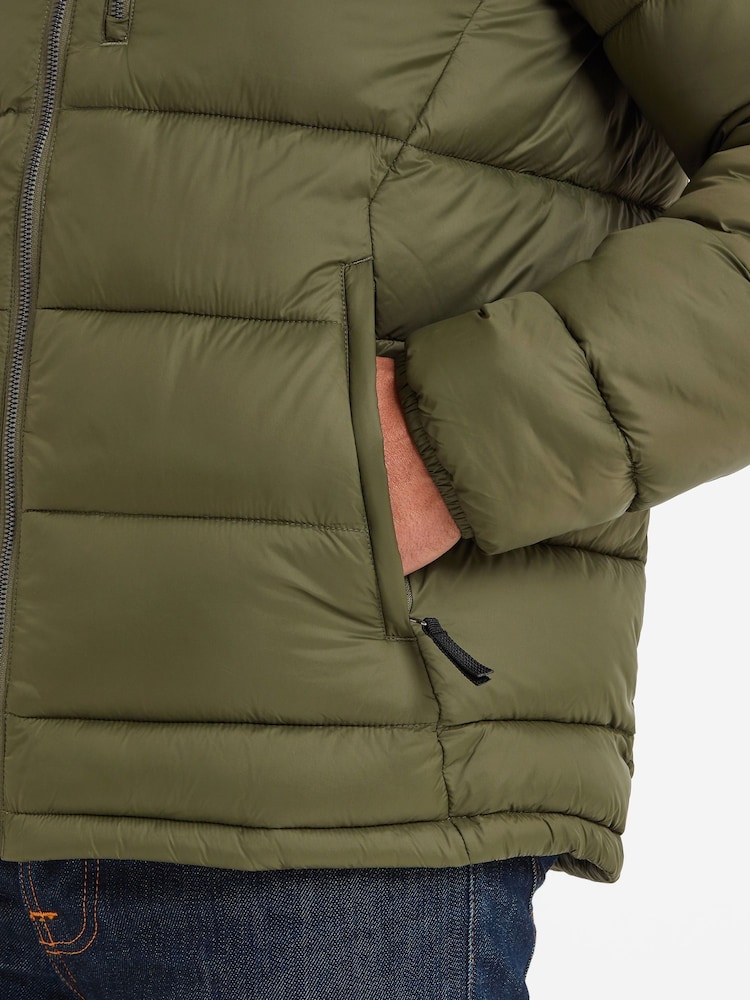Tog 24 Green Maloney Hooded Padded Coat Jacket - Image 4 of 6