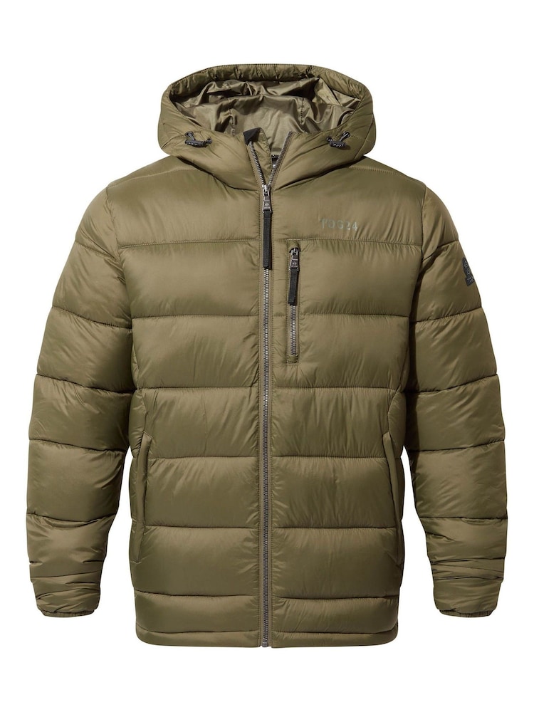 Tog 24 Green Maloney Hooded Padded Coat Jacket - Image 5 of 6