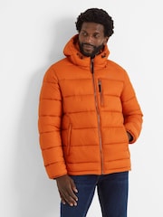 Tog 24 Orange Maloney Hooded Padded Coat Jacket - Image 2 of 8