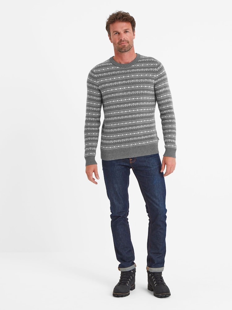 Tog 24 Grey Mens Gregory Knitted Jumper - Image 2 of 6