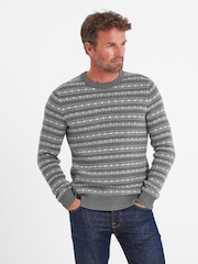 Tog 24 Grey Mens Gregory Knitted Jumper - Image 3 of 6