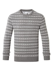 Tog 24 Grey Mens Gregory Knitted Jumper - Image 6 of 6
