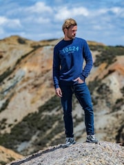 Tog 24 Blue Mens Hawnby Marine Sweatshirt - Image 1 of 6