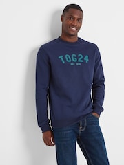 Tog 24 Blue Mens Hawnby Marine Sweatshirt - Image 3 of 6