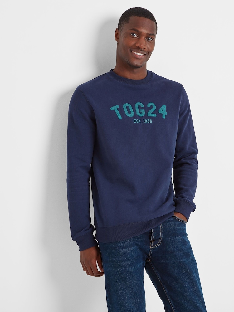 Tog 24 Blue Mens Hawnby Marine Sweatshirt - Image 3 of 6