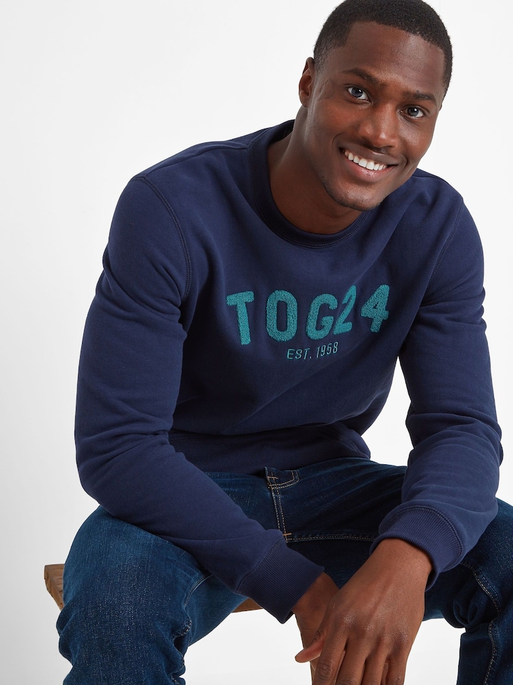 Tog 24 Blue Mens Hawnby Marine Sweatshirt - Image 5 of 6