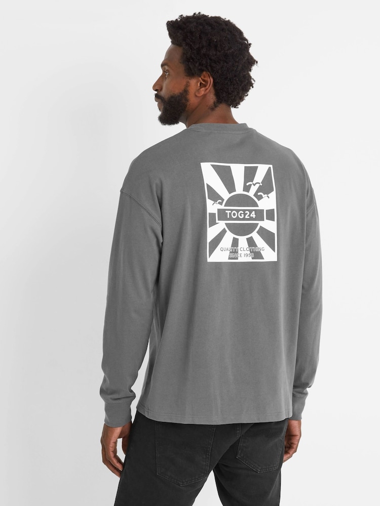 Tog 24 Grey Mens Maunder 100% Cotton Top - Image 4 of 6