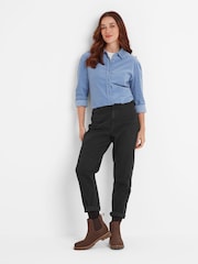 Tog 24 Blue Womens Harby Long Sleeve 100% Cotton Shirt - Image 2 of 5