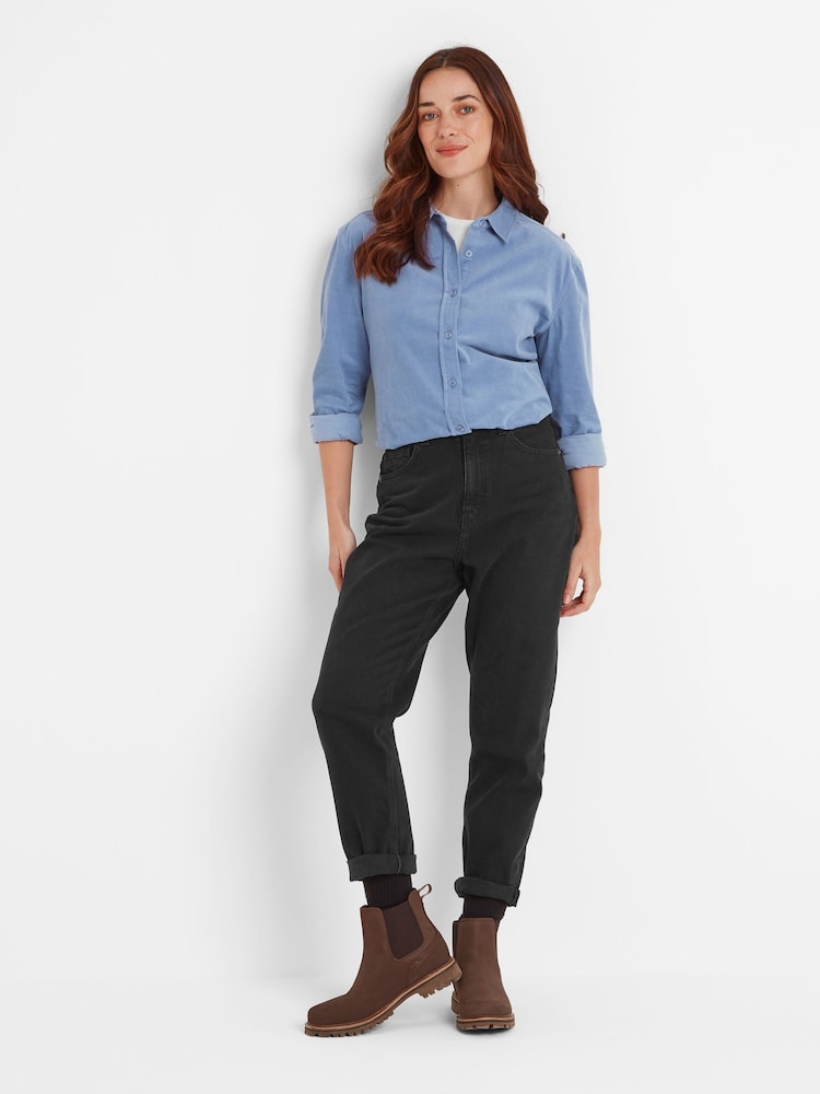 Tog 24 Blue Womens Harby Long Sleeve 100% Cotton Shirt - Image 2 of 5