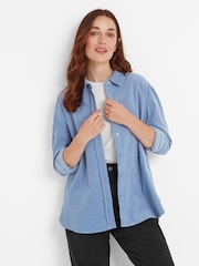 Tog 24 Blue Womens Harby Long Sleeve 100% Cotton Shirt - Image 3 of 5