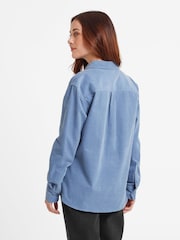 Tog 24 Blue Womens Harby Long Sleeve 100% Cotton Shirt - Image 4 of 5