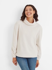 Tog 24 Cream Womens Mauly Funnel Neck Fleece - Image 2 of 5