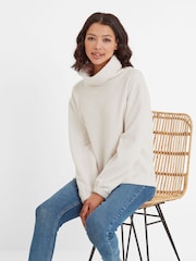 Tog 24 Cream Womens Mauly Funnel Neck Fleece - Image 4 of 5