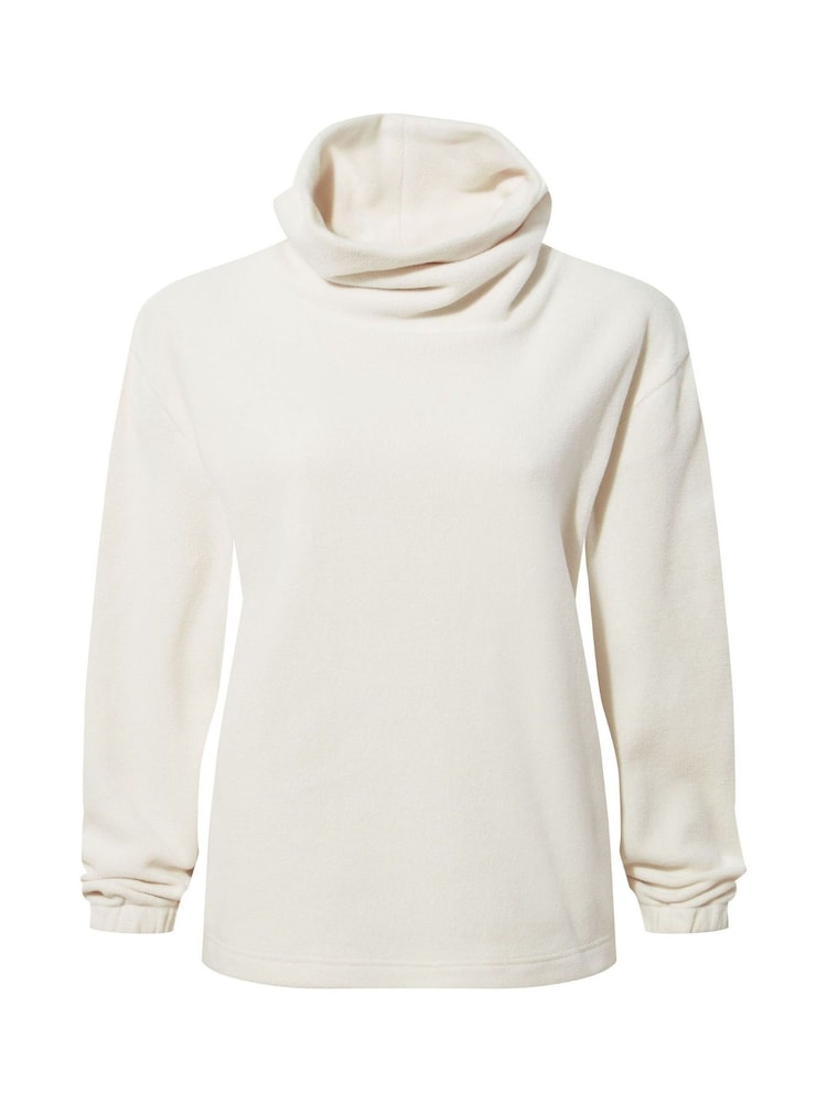 Tog 24 Cream Womens Mauly Funnel Neck Fleece - Image 5 of 5