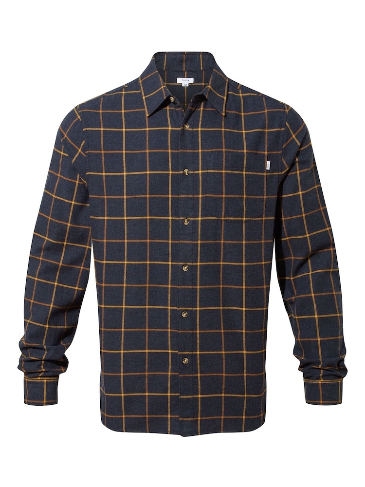Tog 24 Blue Jarvis Mens Long Sleeves 100% Cotton Shirt - Image 5 of 5