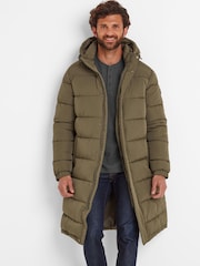 Tog 24 Green Mens Langrick Long Padded Jacket - Image 2 of 7