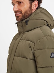 Tog 24 Green Mens Langrick Long Padded Jacket - Image 6 of 7
