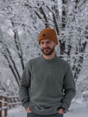 Tog 24 Green Mens Jeremy Knitted Jumper - Image 2 of 6