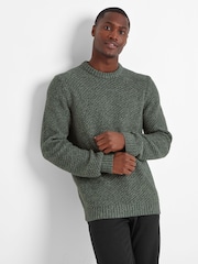 Tog 24 Green Mens Jeremy Knitted Jumper - Image 3 of 6