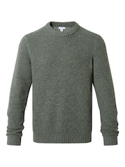 Tog 24 Green Mens Jeremy Knitted Jumper - Image 6 of 6