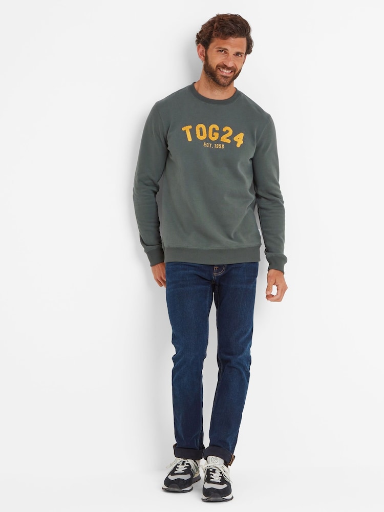 Tog 24 Green Mens Hawnby Sweat Jumper - Image 1 of 6