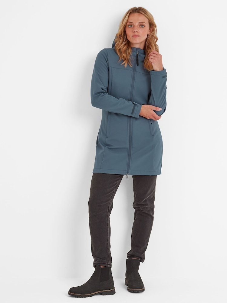 Tog 24 Blue Keld Womens Softshell Long Jacket - Image 1 of 7