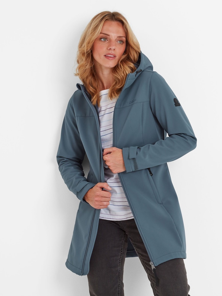 Tog 24 Blue Keld Womens Softshell Long Jacket - Image 2 of 7