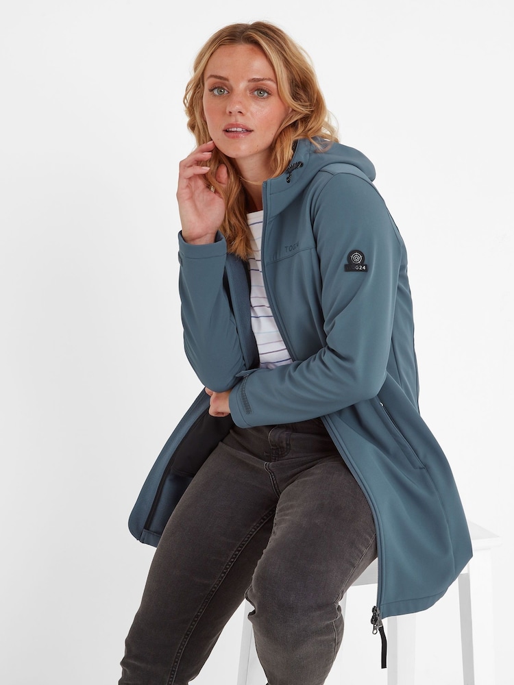 Tog 24 Blue Keld Womens Softshell Long Jacket - Image 4 of 7