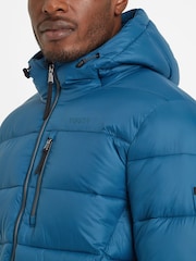 Tog 24 Blue Chrome Maloney Hooded Padded Coat Jacket - Image 6 of 8
